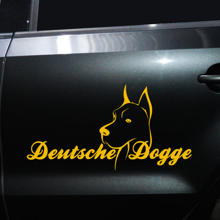 Autoaufkleber Deutsche Dogge – Bild 3