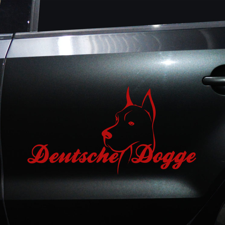 Autoaufkleber Deutsche Dogge – Bild 6