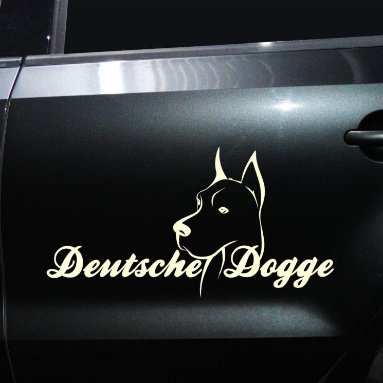 Autoaufkleber Deutsche Dogge – Bild 11