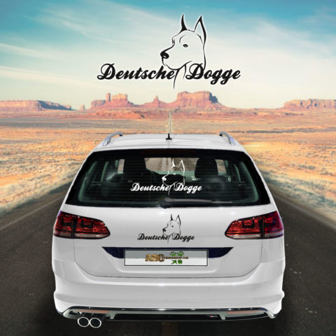 Autoaufkleber Deutsche Dogge