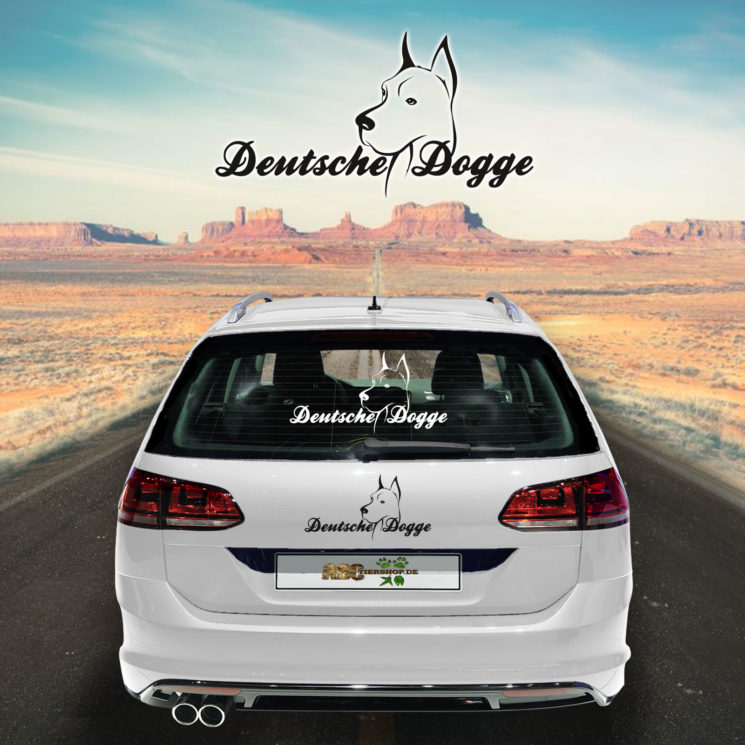 Autoaufkleber Deutsche Dogge