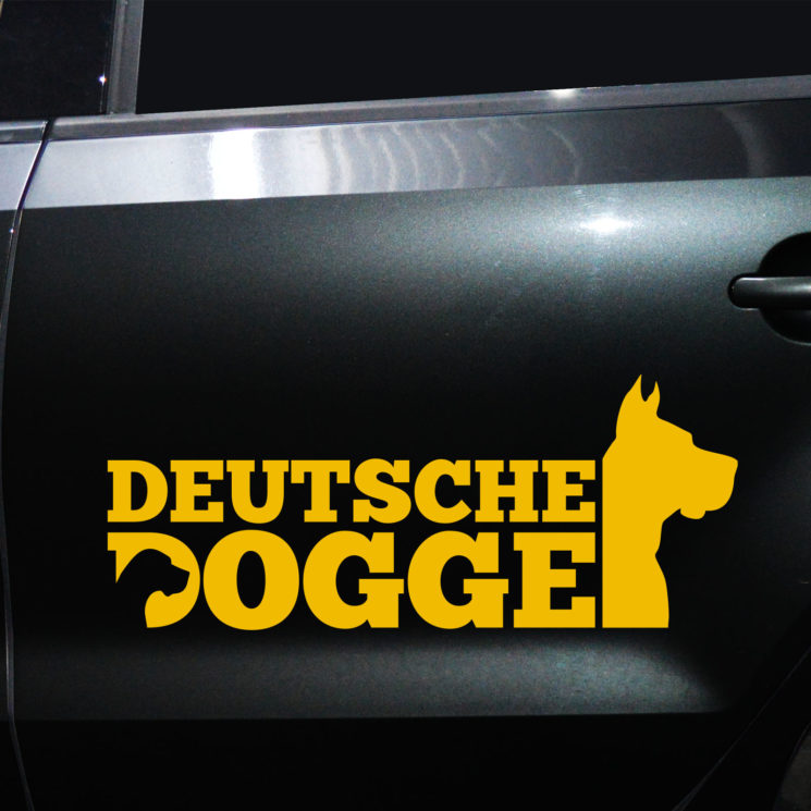 Autoaufkleber Deutsche Dogge – Bild 3