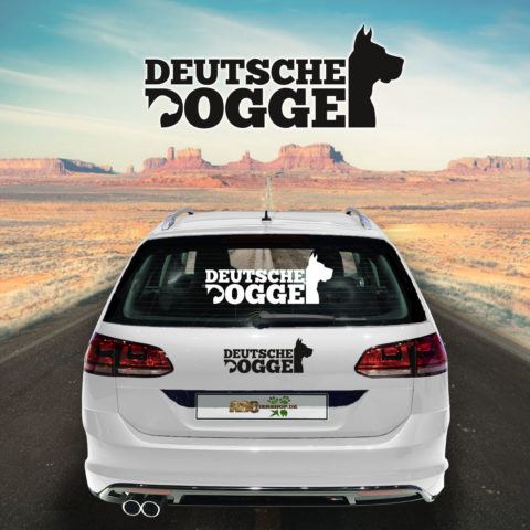 Autoaufkleber Deutsche Dogge