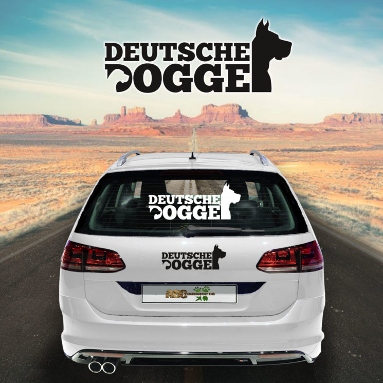 Autoaufkleber Deutsche Dogge
