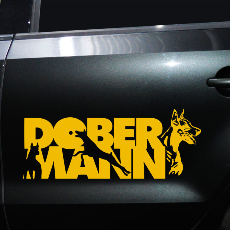 Autoaufkleber Dobermann – Bild 10