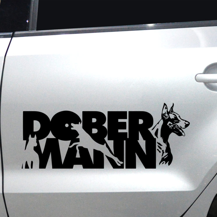 Autoaufkleber Dobermann – Bild 5