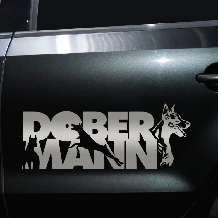 Autoaufkleber Dobermann – Bild 4