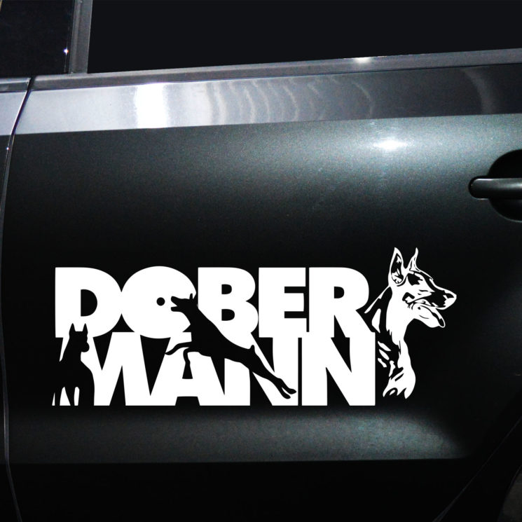 Autoaufkleber Dobermann – Bild 2