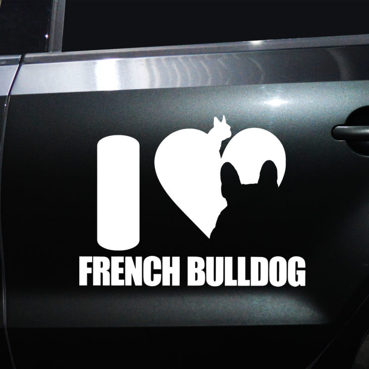 Autoaufkleber Französische Bulldogge – Bild 2