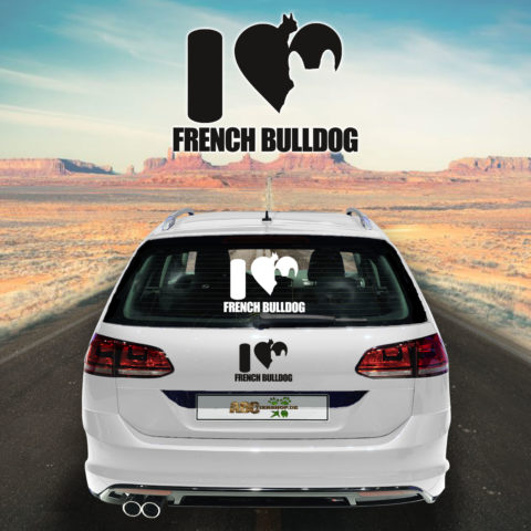 Autoaufkleber Französische Bulldogge