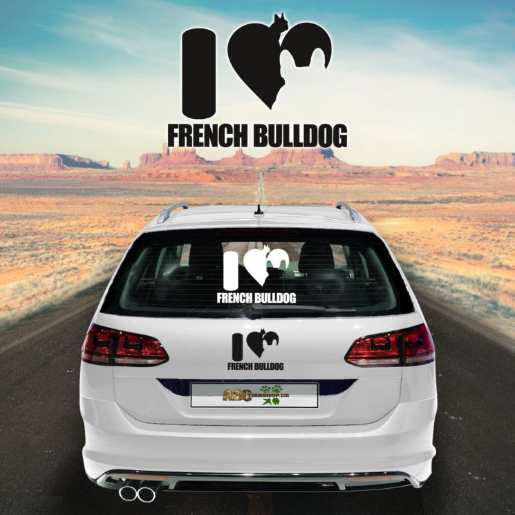 Autoaufkleber Französische Bulldogge