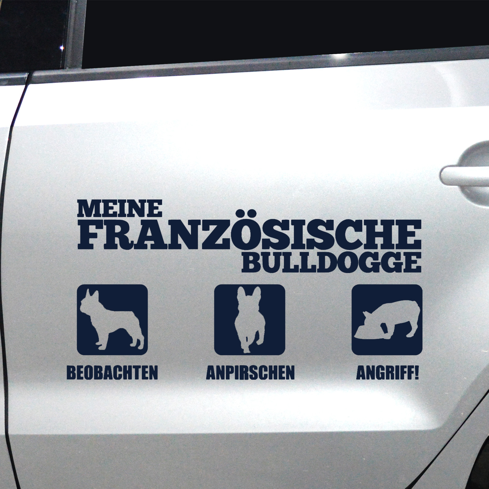 Autoaufkleber Französische Bulldogge – Bild 3