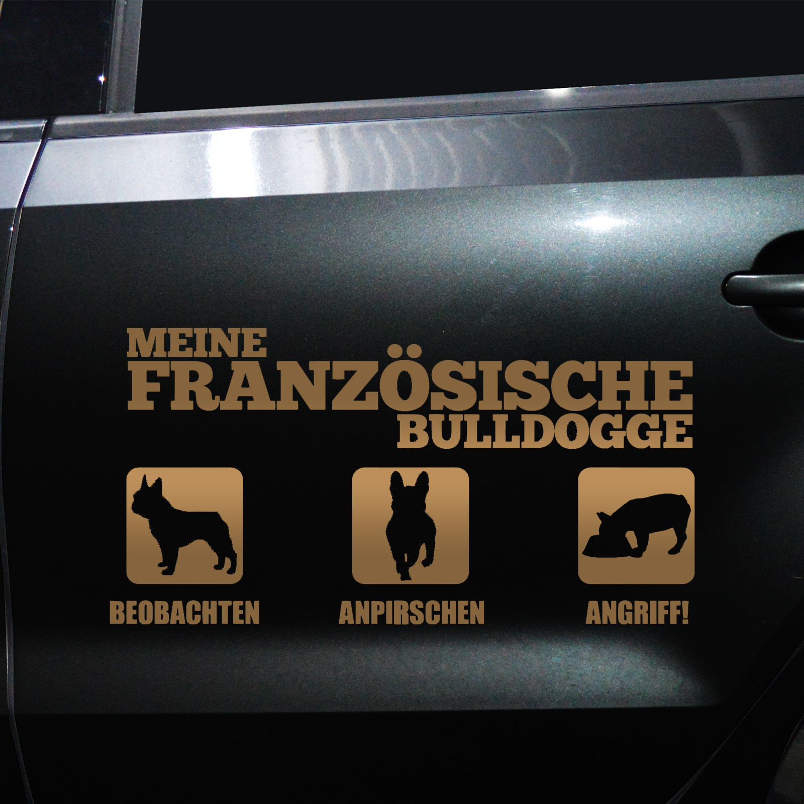 Autoaufkleber Französische Bulldogge – Bild 10