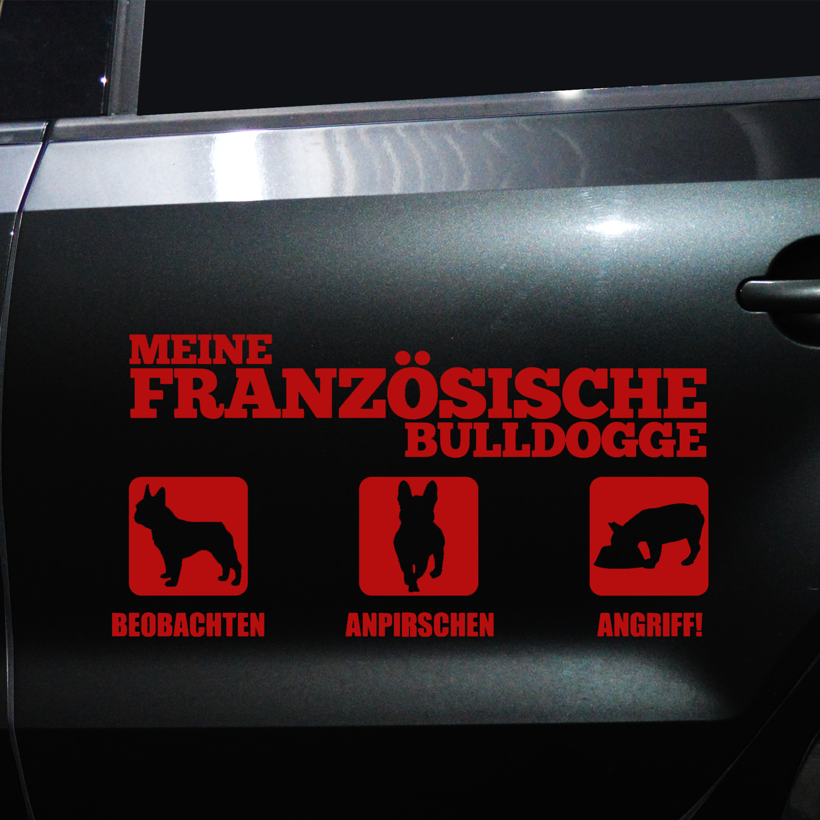 Autoaufkleber Französische Bulldogge – Bild 8
