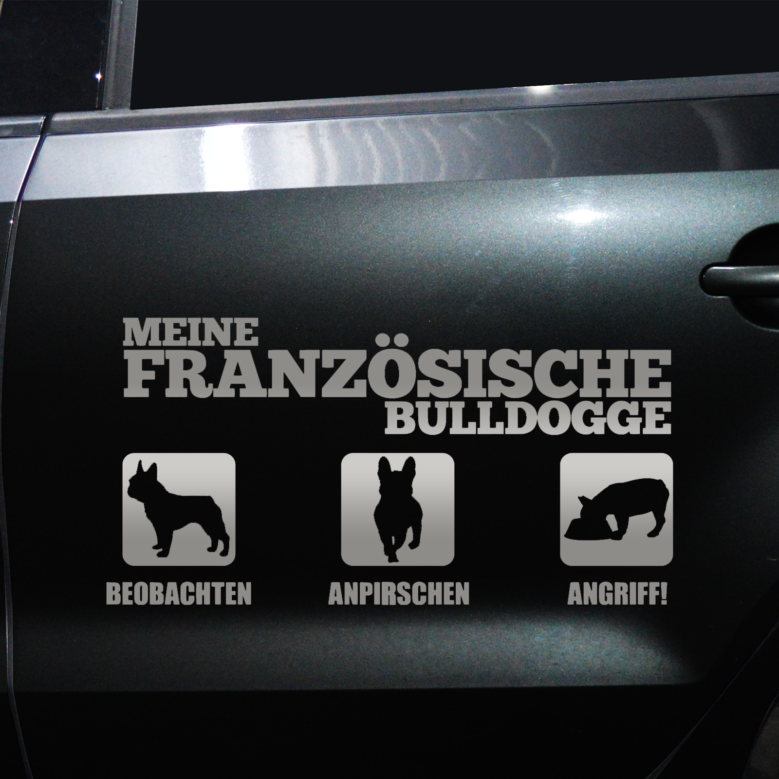 Autoaufkleber Französische Bulldogge – Bild 5