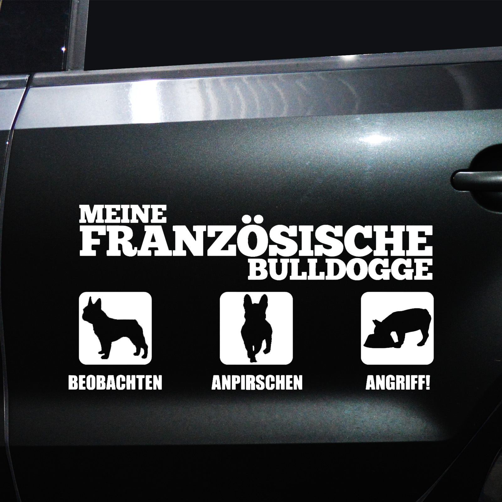 Autoaufkleber Französische Bulldogge – Bild 2