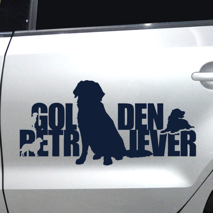 Autoaufkleber Golden Retriever – Bild 11