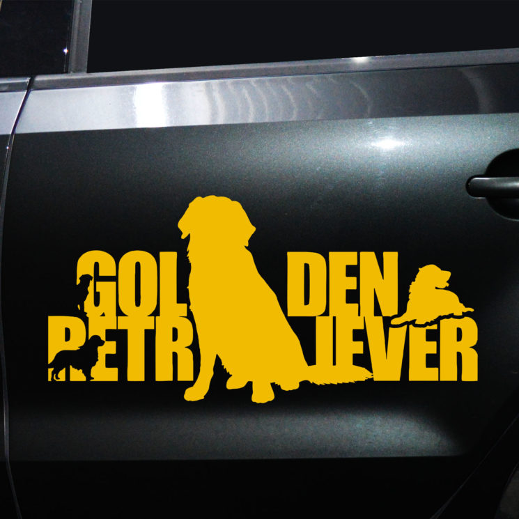 Autoaufkleber Golden Retriever – Bild 10