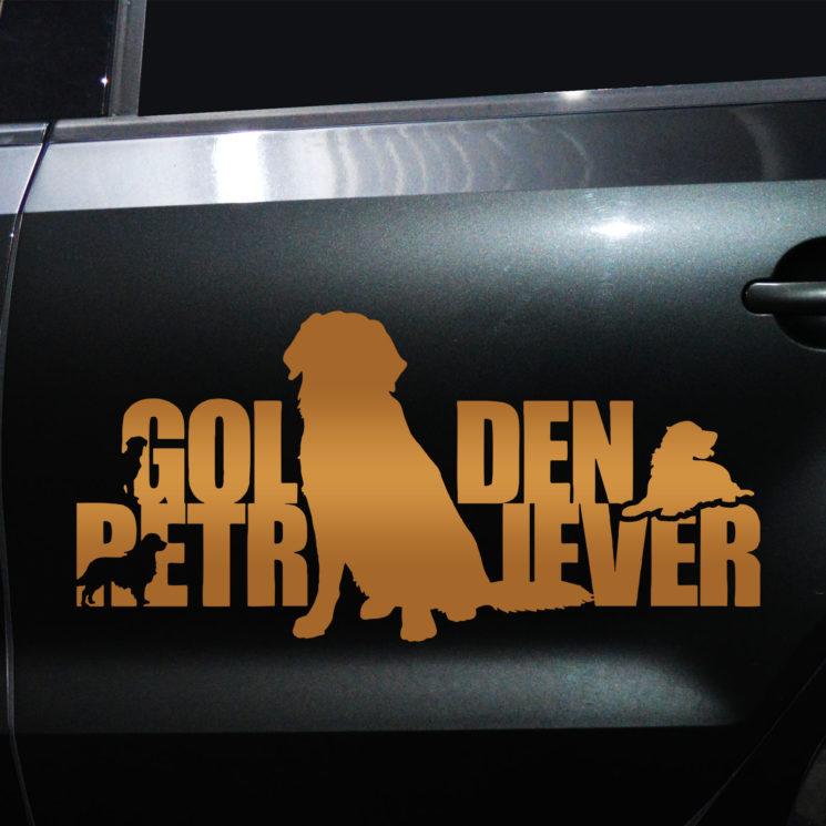 Autoaufkleber Golden Retriever – Bild 9