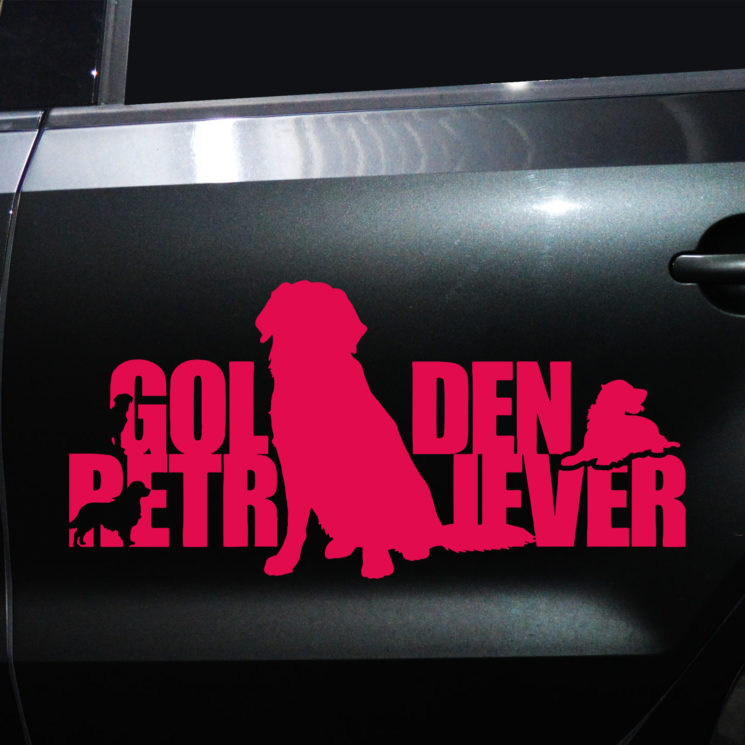 Autoaufkleber Golden Retriever – Bild 8