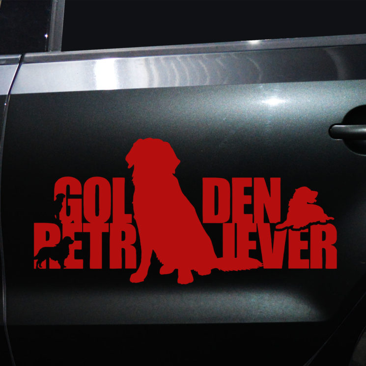 Autoaufkleber Golden Retriever – Bild 7