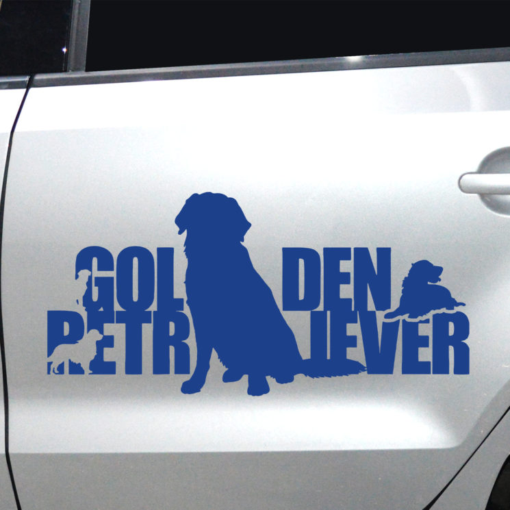 Autoaufkleber Golden Retriever – Bild 6