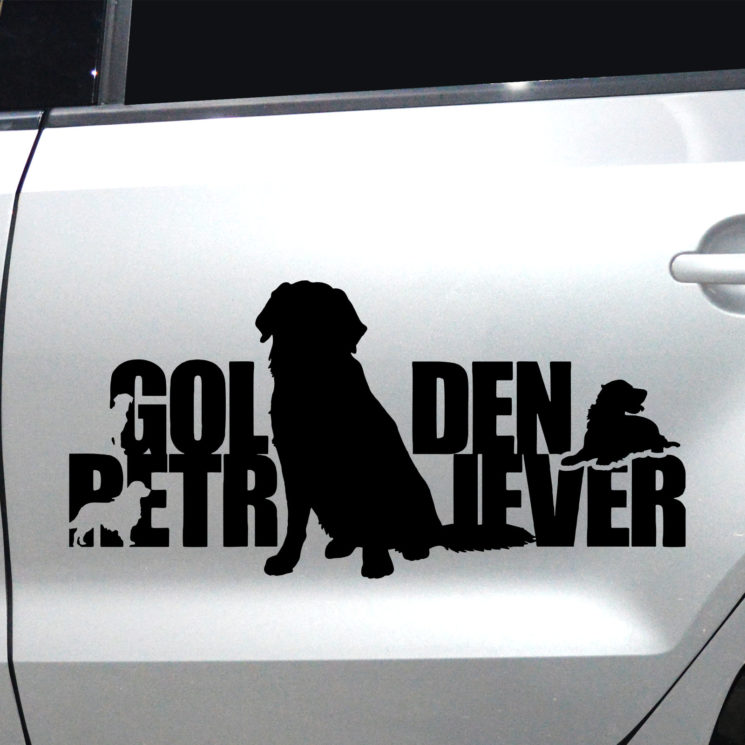 Autoaufkleber Golden Retriever – Bild 5