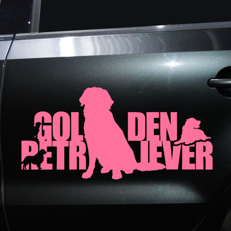Autoaufkleber Golden Retriever – Bild 3