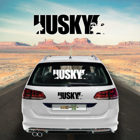 Autoaufkleber Husky