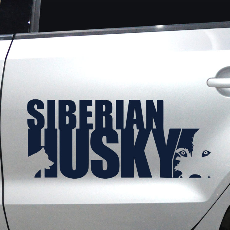 Autoaufkleber Husky – Bild 2