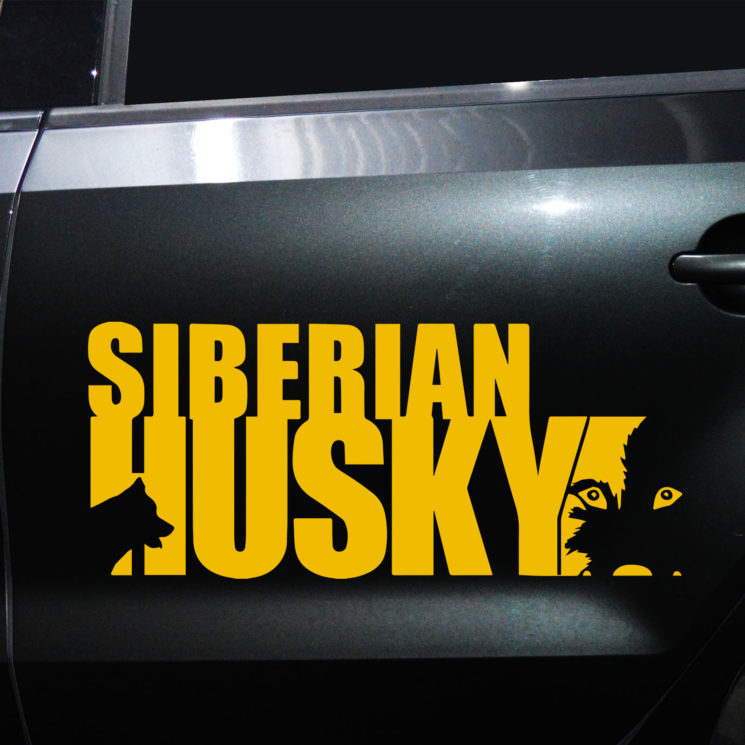 Autoaufkleber Husky – Bild 3