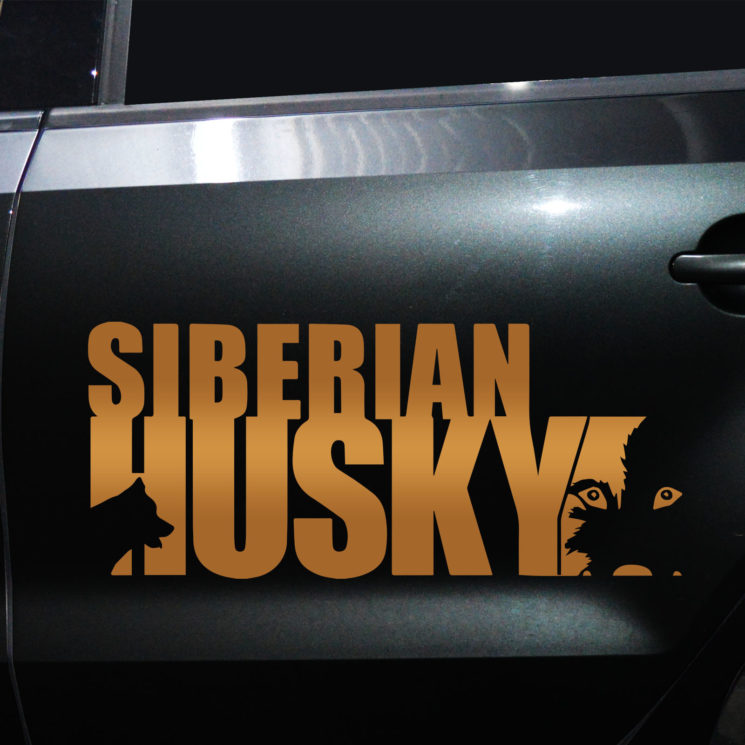 Autoaufkleber Husky – Bild 4