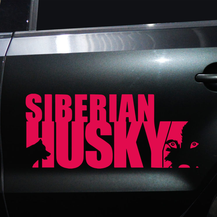 Autoaufkleber Husky – Bild 5