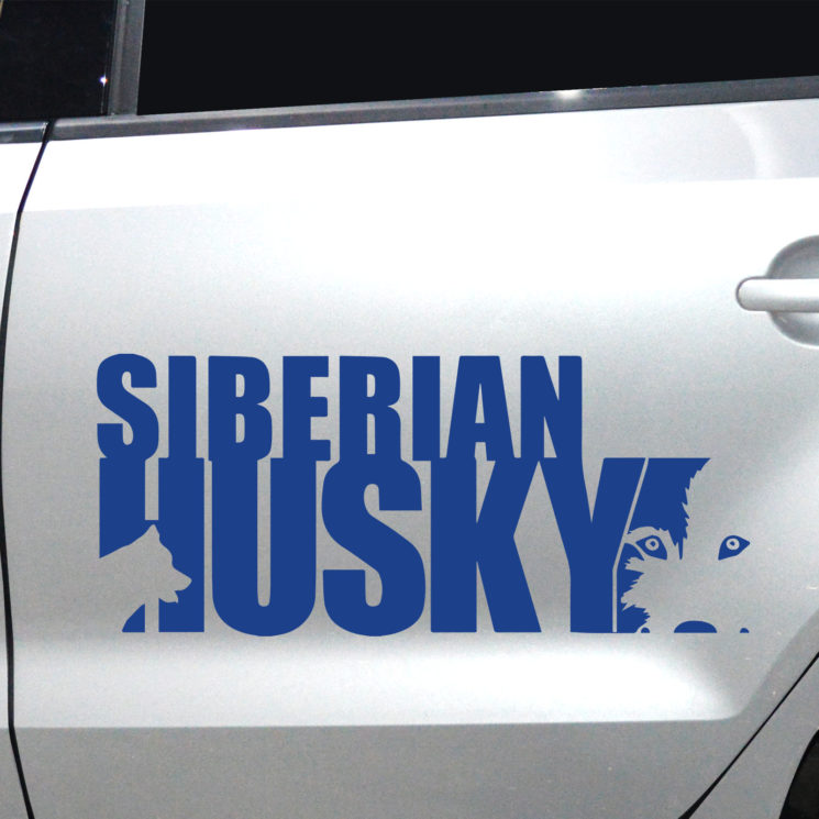 Autoaufkleber Husky – Bild 7