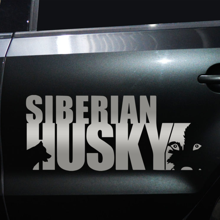 Autoaufkleber Husky – Bild 9