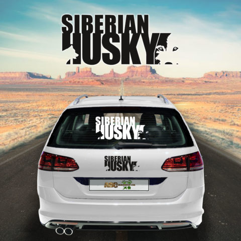 Autoaufkleber Husky