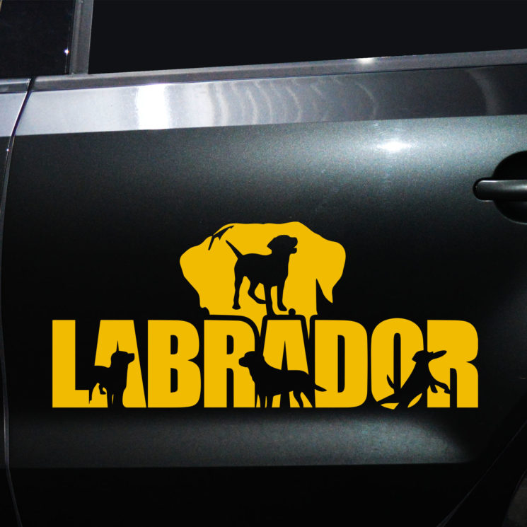 Autoaufkleber Labrador – Bild 3