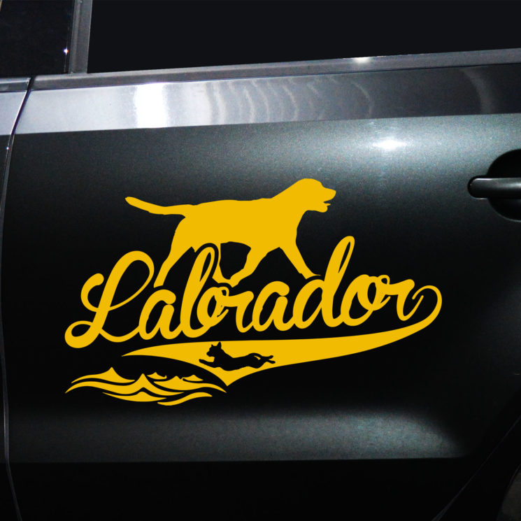 Autoaufkleber Labrador – Bild 3