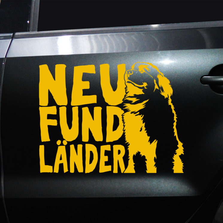 Autoaufkleber Neufundländer – Bild 3