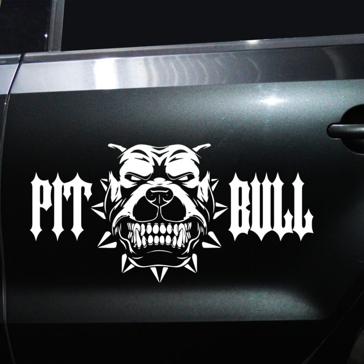 Autoaufkleber Pit Bull Terrier – Bild 2