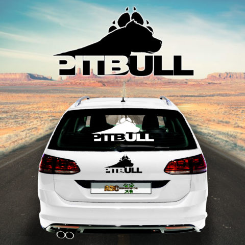 Autoaufkleber Pit Bull Terrier