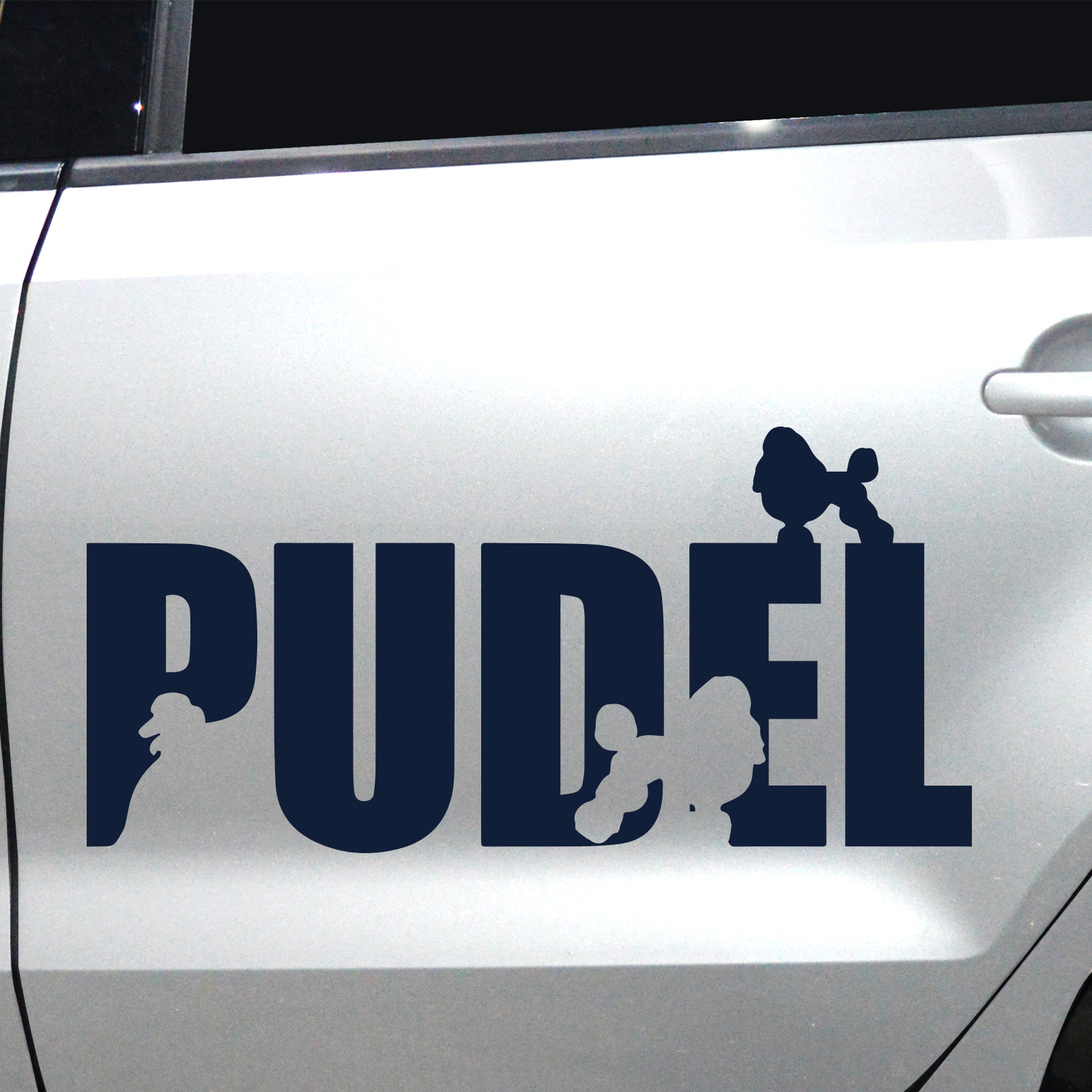 Autoaufkleber Pudel – Bild 2