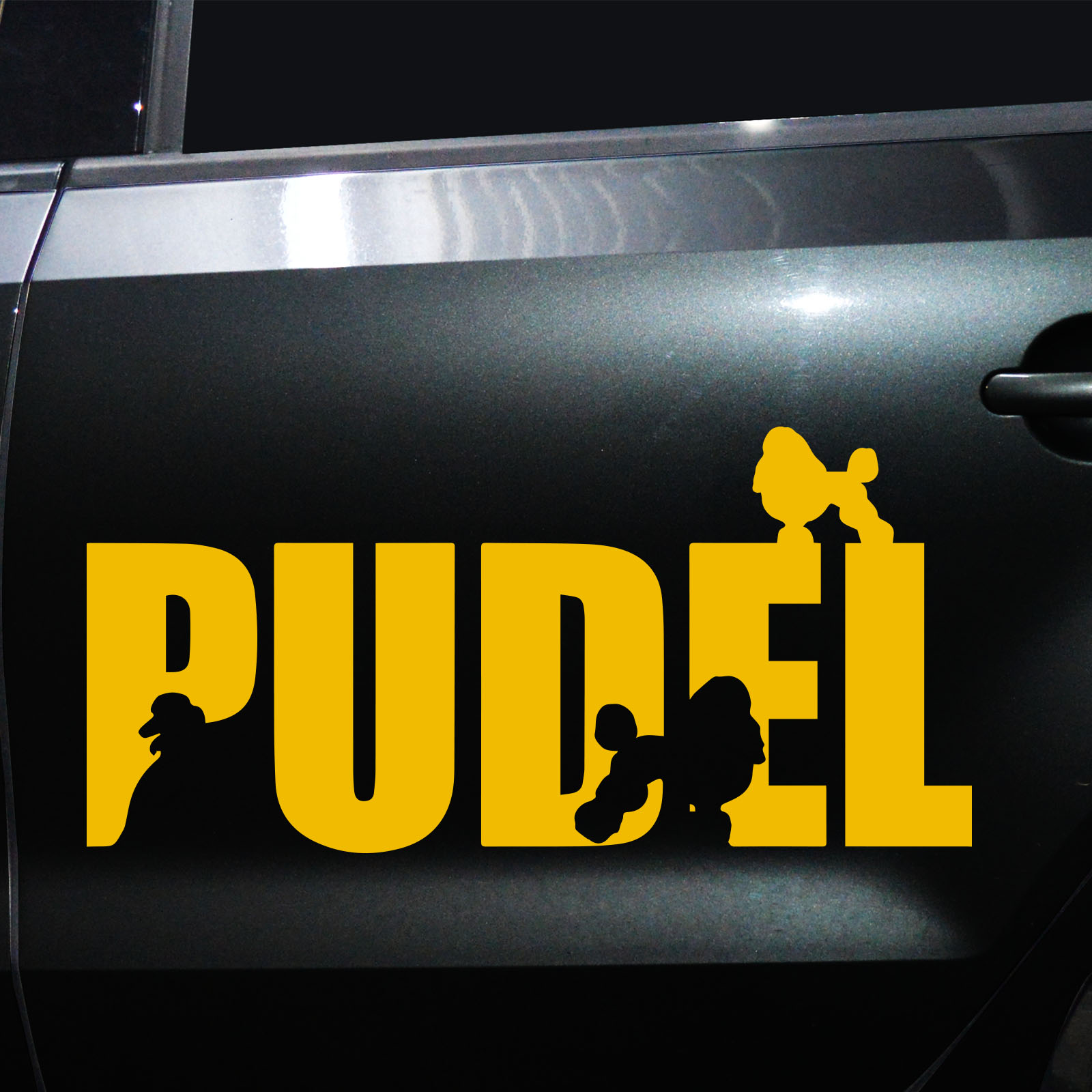 Autoaufkleber Pudel – Bild 3
