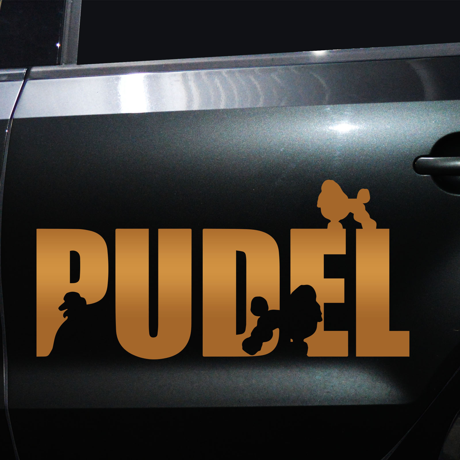 Autoaufkleber Pudel – Bild 4