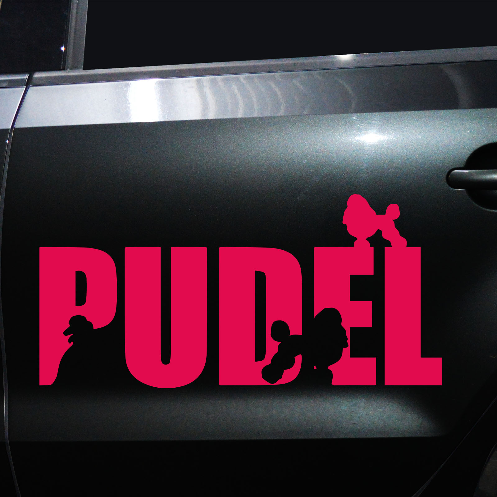 Autoaufkleber Pudel – Bild 5