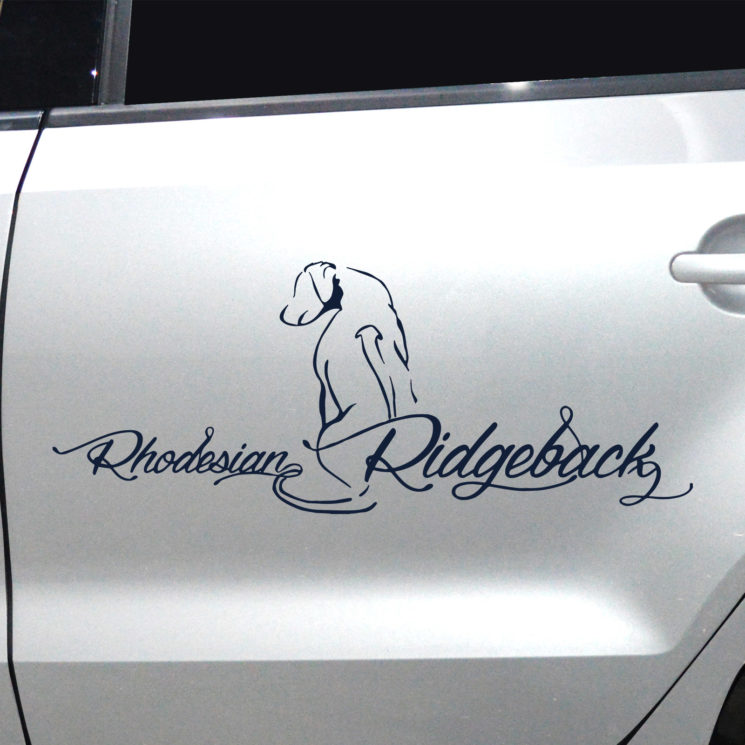 Autoaufkleber Rhodesian Ridgeback M2 – Bild 2