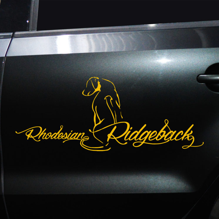 Autoaufkleber Rhodesian Ridgeback M2 – Bild 3