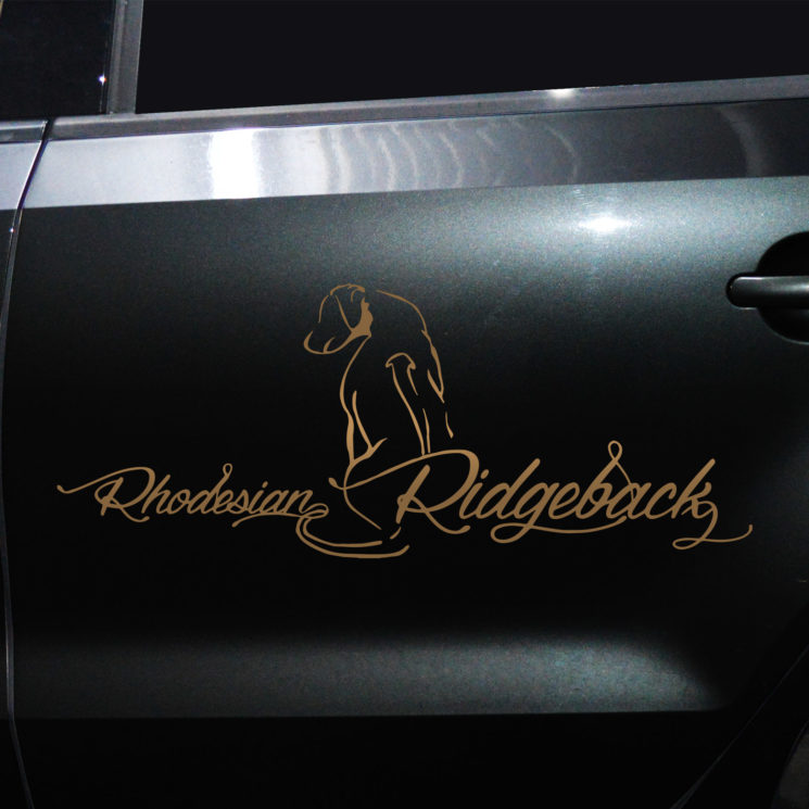 Autoaufkleber Rhodesian Ridgeback M2 – Bild 4