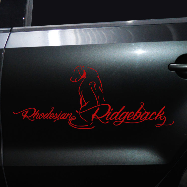 Autoaufkleber Rhodesian Ridgeback M2 – Bild 6