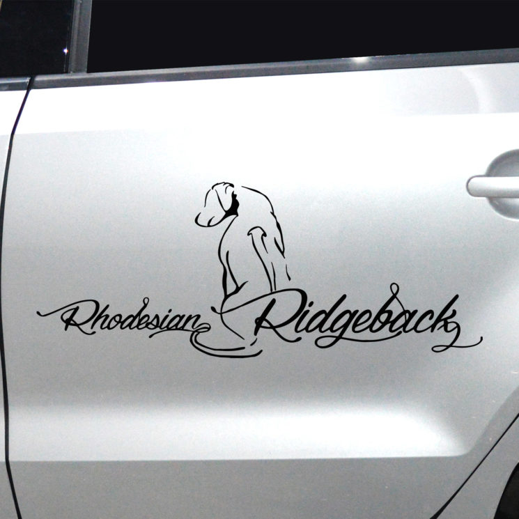 Autoaufkleber Rhodesian Ridgeback M2 – Bild 8